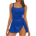 thumbnail image 2 of Womens One Piece Swimsuit with Swim Skirt Push Up High Waisted Modest Swim Suits 2026 Slimming Bathing Suits, 2 of 9