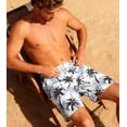 thumbnail image 4 of Aideaone Men's Swim Trunks with Compression Liner 9" Quick Dry Board Shorts Swimsuit Swimwear Bathing Suit, 4 of 6