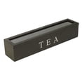 thumbnail image 3 of 6 Compartment Design Wooden Tea Storage Box, Retro Style, Transparent Acrylic Panel for Home Storage, 3 of 8