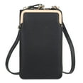 thumbnail image 4 of EASTIN Women‘s PU Leather Sling Bag with 6 Magnetic Card Slot Zipper Design Handbag, 4 of 6