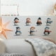 thumbnail image 5 of Pegatinas navideñas coloridas para baño | Calcomanías extraíbles para habitaciones infantiles | Decoración impermeable para el hogar | Mural autoadhesivo para dormitorios, salas de juegos,, 5 of 7