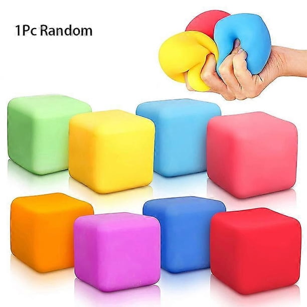 1PC Squishy Ice Cube Stress Balls Stress Balls for Kids and Adults Anxiety Relief, Funny Stress Calming Toys