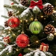 thumbnail image 5 of 16-Piece Christmas Ball Ornaments Set, Christmas Tree Ornaments, Electroplated Plastic Baubles with Hanging Loops for Tree Wreath Home Holiday Decor(Red+Green), 5 of 7
