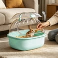 thumbnail image 5 of Portable Hamster Travel Cages with Water Bottle Transparent Hamster Carrier Cage Breathable Outdoor Small Animal Habitat Pet Carry Cage for Hamsters Squirrels Hedgehogs Small Rodents, 5 of 6