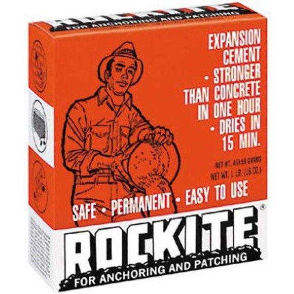 2 Set Brand Rockite Expansion Cement 15 Min 1 Lb, Used for Hardware, Glue