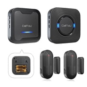 CallToU Caregiver Pager 500FT Door Sensor Alarm for Dementia, Alzheimer’s, Patients & Home Safety