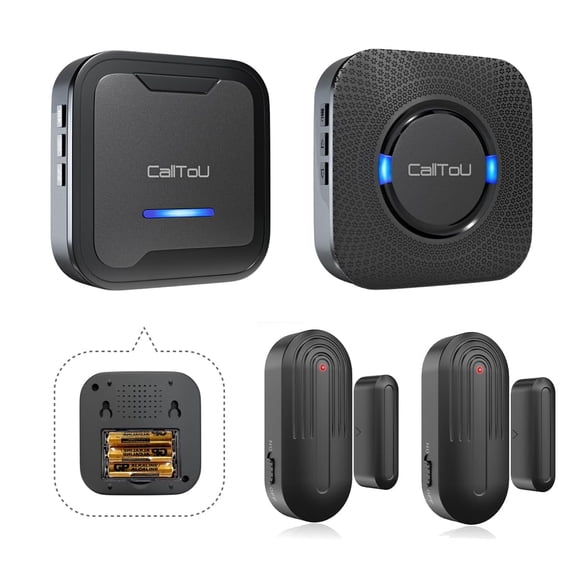 CallToU Caregiver Pager 500FT Door Sensor Alarm for Dementia, Alzheimer’s, Patients & Home Safety