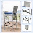 thumbnail image 7 of AVAWING Outdoor Bar Stools Set of 4, Wicker Woven Patio Stools & Patio Bar Chairs, Gray, 7 of 7