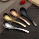 thumbnail image 3 of Cuchara de sopa de acero inoxidable Cuchara de sopa de acero inoxidable Mesa de té de café Caldera Bouillon Negro Magideal Cuchara de sopa de acero inoxidable, 3 of 7