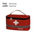 thumbnail image 1 of stanreset First Aid Kit Bag Lightweight Handle Bags Space Saving Oxford Cloth Box Kitchen Sport Emergency Red Large, 1 of 6