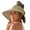 Khaki, variant on ZHENHONG Sun Hats for Women Summer Fashion Beach Holiday Sun Hat Floppy Straw Hat Casual Solid Color Headwear Black