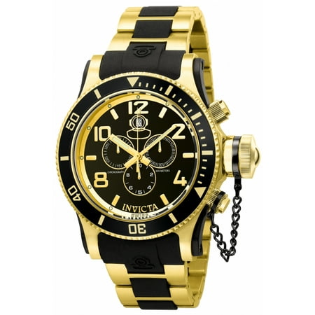 Invicta Men's 6633 Russian Diver Quartz Chronograph Black Dial Watch
