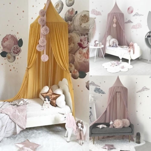 Elegant Lace Kids Baby Bed Room Canopy Mosquito Net Curtain Bedding Dome Tent