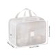 thumbnail image 3 of Bolsa de cosméticos de malla portátil con múltiples compartimentos, organizador de almacenamiento de viaje para maquillaje, artículos de tocador y accesorios, blanco, 34x22.5x10 cm., 3 of 6