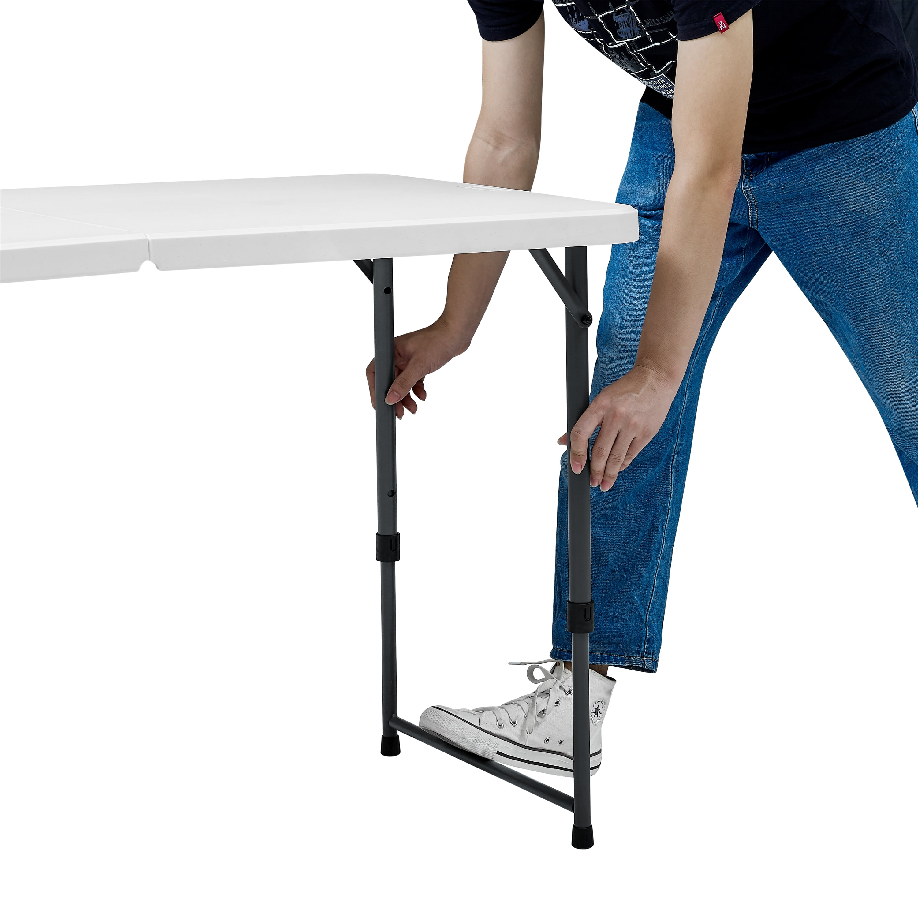 Mainstays 4 foot fold 2024 in half table