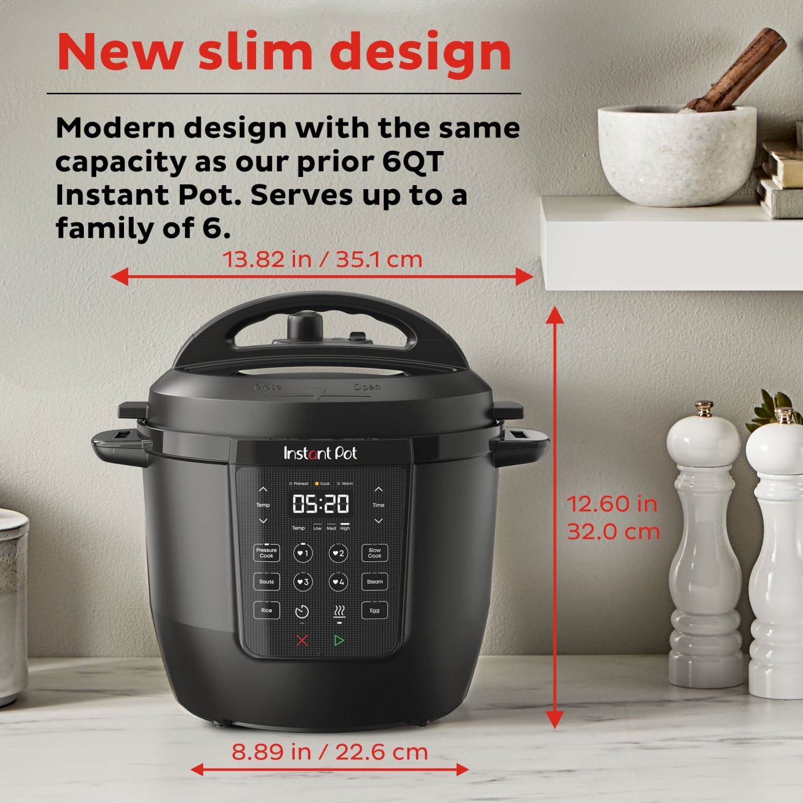 Instant Pot RIO Chef Series 6 Qt Pressure Cooker and Multi-Cooker