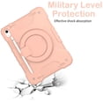 thumbnail image 5 of Dteck Case for iPad 11-inch (A16) 2025/iPad 10th Generation 10.9 inch 2022,Heavy Duty 3-Layer Protection Case Shockproof Hand Grip 360 Rotating Kickstand Hard Cover with Shoulder Strap,Rosegold, 5 of 8