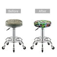 thumbnail image 5 of Daiia Colorful Tie Dye Stained Glass Stool Covers Round,Round Bar Stool Covers Waterproof Bar Chair Covers Washable Stool Cushion Slipcover for 12-14 Inch Chair-14 inch, 5 of 7