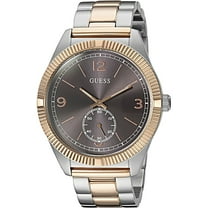 GUESS W0872G2,Men's Dress,Stainless Steel Case and bracelet,Two Tone,Dark Dial,WR