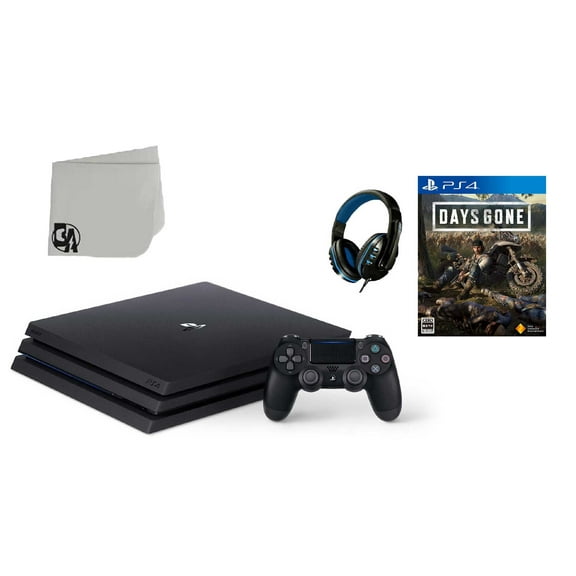 Pre-Owned Sony PlayStation 4 PRO 1TB Gaming Console Black with Days Gone BOLT AXTION Bundle