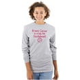 thumbnail image 3 of Breast Cancer is a Doodiehead Women's Long Sleeve T Shirt Brisco Brands S, 3 of 6