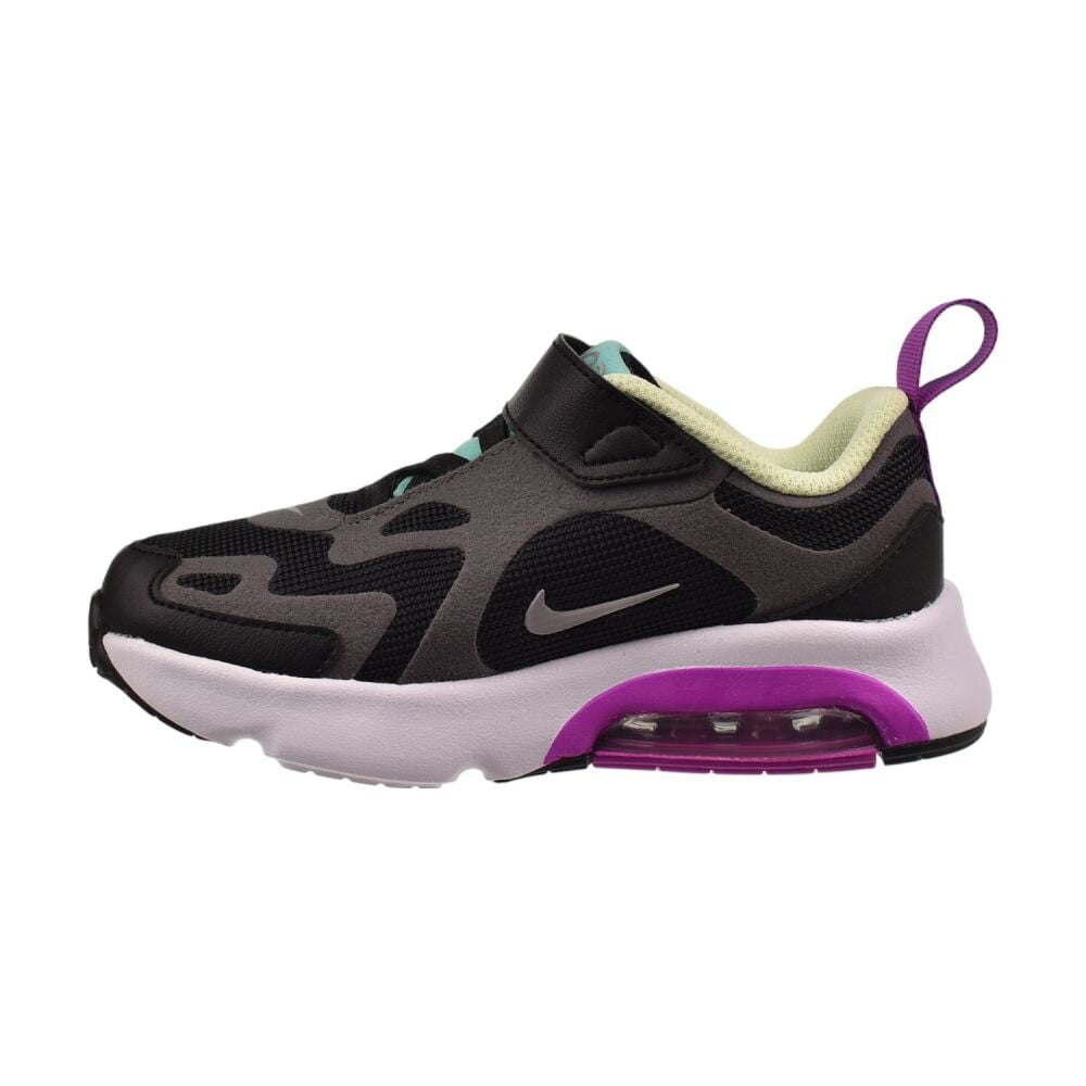 Nike Air Max 200 (TD) Toddlers' Shoes Black/Metallic Silver at5629-004