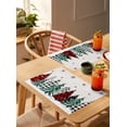 thumbnail image 4 of Christmas Tree Placemats Set of 4,Non Slip Washable Farmhouse Trees Table Mats Set Snowflake Winter Table Placemats for Kitchen Dining Table,Wedding Holiday Party Christmas Decoration, 4 of 6