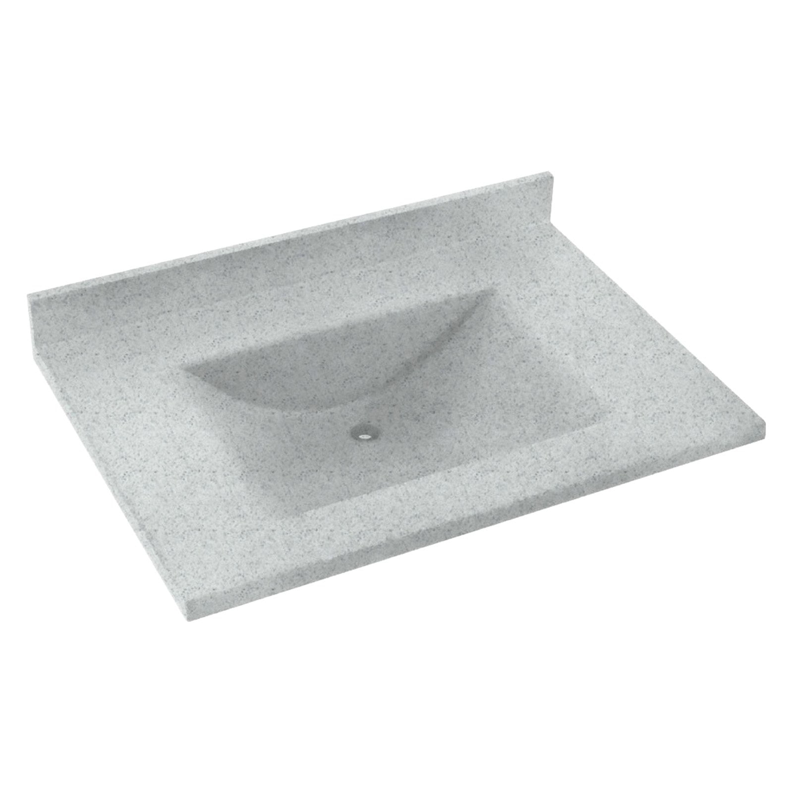 Swanstone 37W x 22D in. Contour Solid Surface Vanity Top