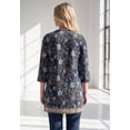 thumbnail image 2 of Roaman's Women's Plus Size Henley Ultra Drape Tunic, 2 of 4