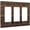 Farmhouse Barn Door, variant on Rustic Brown Wood Barn Door 2 Gang Rocker Decora bohemian Light Switch Covers Decorative Dual Outlet Covers Wall Plate Electrical Faceplate Switchplate GFCI