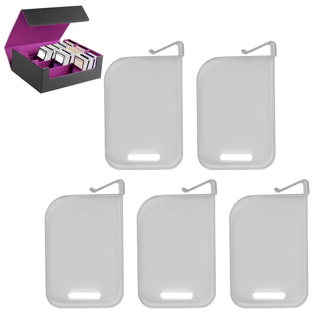 Card Box Partition Clamp Dividers Multi-layer Box Card Spacers For Game Storage, Cards Partition Board Classification Trading clips, organizer, foam For Box Board Portable clip trading Card Bo