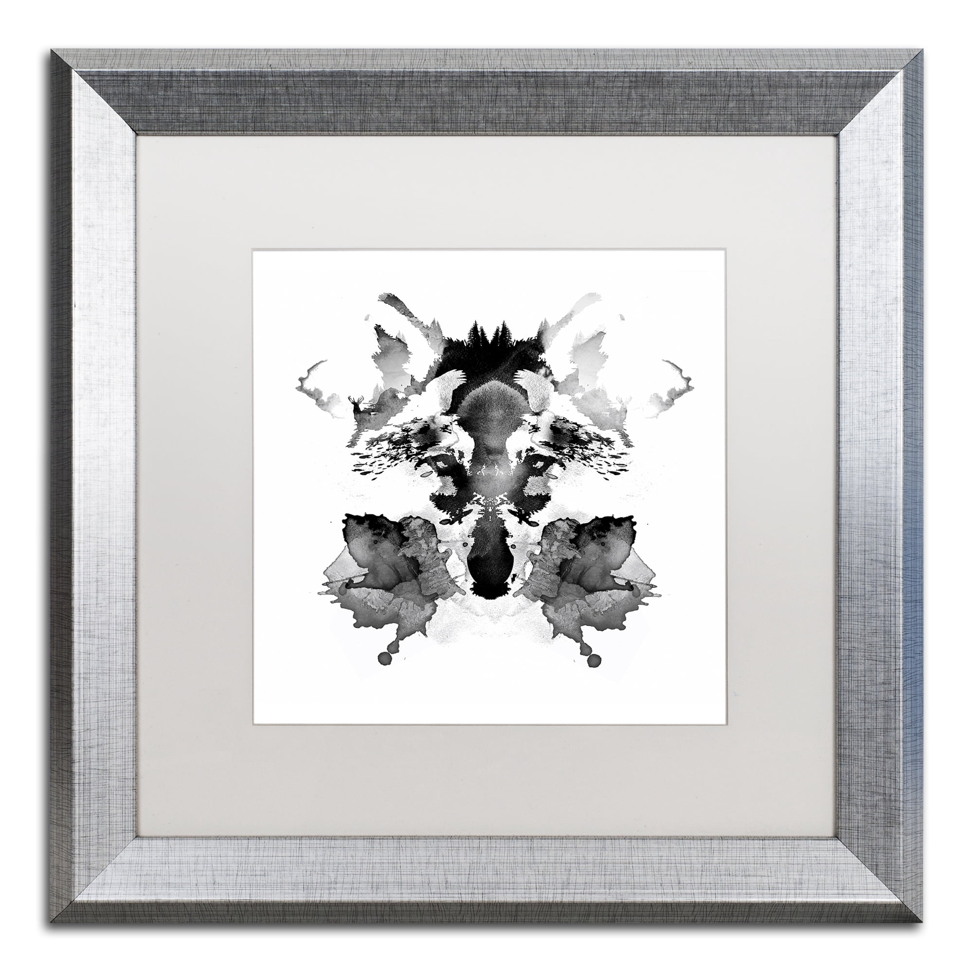 Robert Farkas 'Rorschach' Matted Framed Art