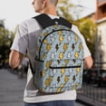 thumbnail image 6 of Honeii Lightning Bolts Print School Backpack,Casual Lightweight Travel Rucksack Daypack,Backpacks for College High, 6 of 6