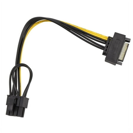 15Pin Male to 8Pin(6 2) PCI-E Power Supply Cable Cable 15-Pin to 8 Pin Cable y3689