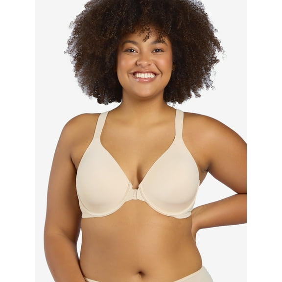 Leading Lady, The Brigitte Racerback, Underwire Tshirt Bra, Lightly Padded, Front Close, Lift and Smoothing, Adjustable Padded Straps (Women's & Women's Plus)