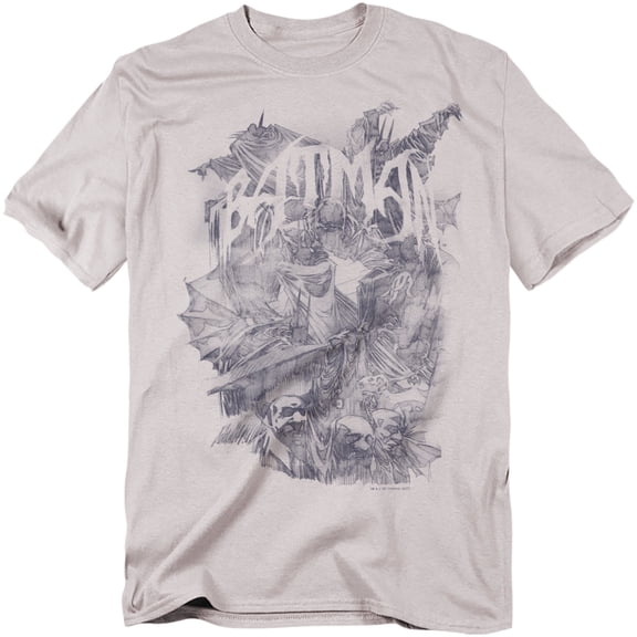 Batman T-Shirt Pencil Bat Collage Unisex Graphic Tee For Men & Women