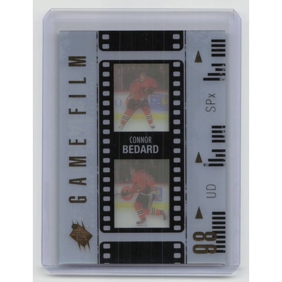 2024-25 Upper Deck SPx Hockey Game Film Connor Bedard GF-3 Chicago Blackhawks Card
