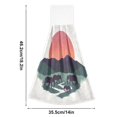 thumbnail image 6 of Yayeee Kitchen Hanging Hand Towels Set of 2 with Loop Bathroom Absorbent Tie Towel, Abstract Elephant, 6 of 7