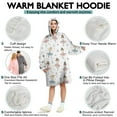thumbnail image 5 of Ballet Princess Pattern Wearable Oversized Blanket,Wearable Blanket Hoodie for Adults,Cozy Hooded Blankets with Super Pockets,Super Warm Fuzzy Pullover for Women & Men, 5 of 6