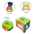 thumbnail image 2 of Banco Infantil Plegable Para Niños de 18cm de alto y 22 cm de ancho Verde, 2 of 4