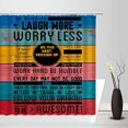 Inspirational Quotes Shower Curtain Motivational Happiness Quotes Words