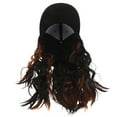 thumbnail image 2 of LOLIPPYY Women's Curly Bob Hair Extension Hat - Baseball Cap Wig with Synthetic Hairpiece Attached for Ladies, 2 of 7