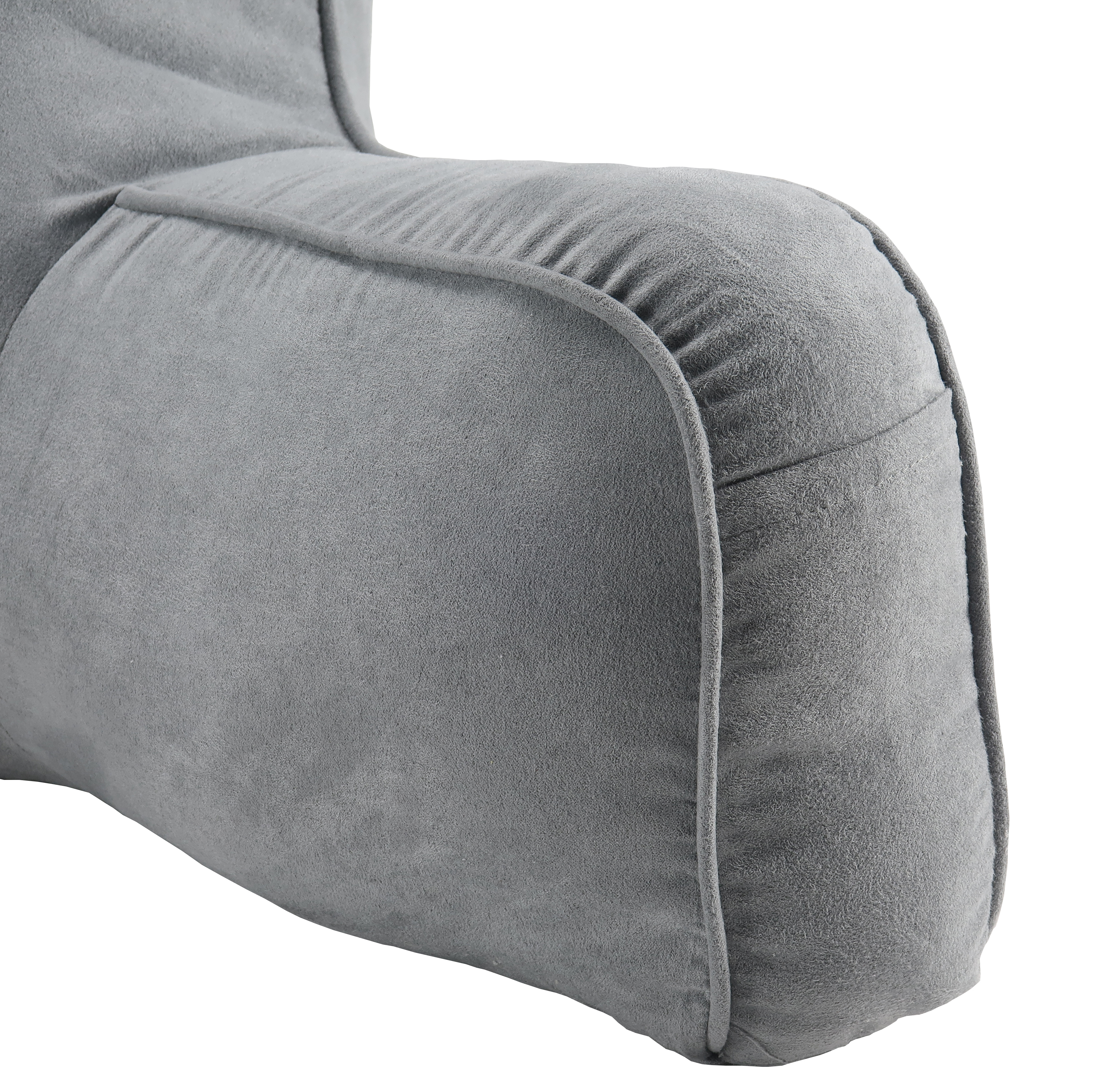 Elements Gray Solid Print Polyester Bed Rest Pillow - image 3 of 5