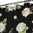 thumbnail image 3 of Pioneer Flower Floral Print Pattern Shower Curtain 72"x84", Bathroom Decorative Shower Curtain Set with 12 Hooks, Waterproof Washable, 3 of 6