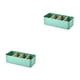 thumbnail image 1 of Caja de almacenamiento Naiovety plástico blanco Negro verde partición desmontable, 1 of 6