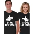 thumbnail image 1 of Camisetas a juego para parejas, camisetas "Soy suya, él es mío", camisetas a juego para novio y novia, lindas camisetas a juego para pareja, camisetas casuales, camisetas para novio y novia., 1 of 6