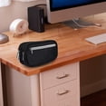 thumbnail image 1 of NIBOLOG Large Capacity Pen Bag Waterproof Canvas Three-layer Multi-use Pencil Bag for Home, 1 of 8