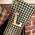 thumbnail image 5 of Timber Green 5 Quilted Christmas Stocking with Personalized Letter Charm by Marilee Home, 5 of 7