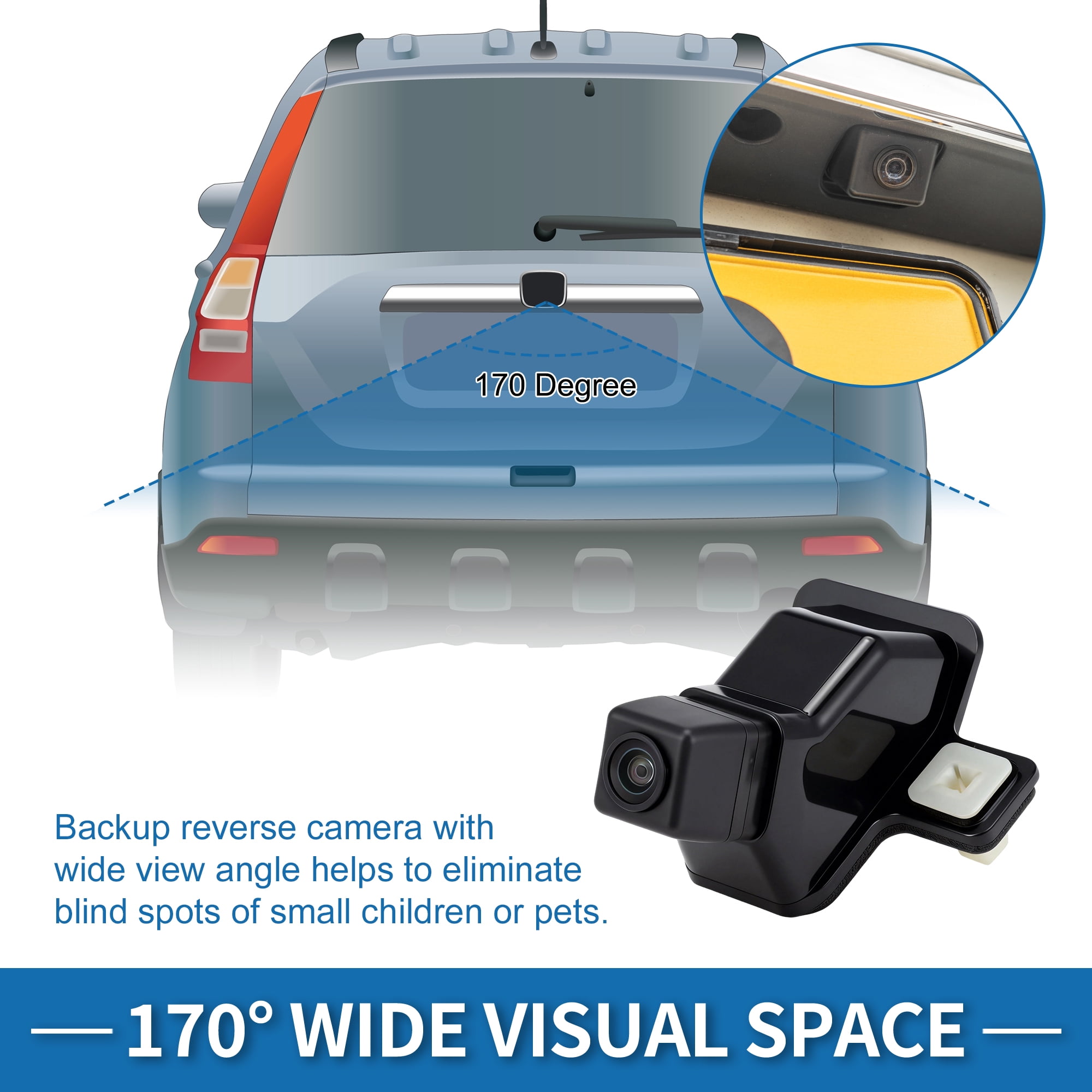 Unique Bargains Rear View Camera for Toyota 4Runner 2016-2021 Backup Camera OE Replacement
