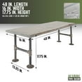 thumbnail image 6 of PIPE DECOR  Live Edge Wood Bench with Authentic Industrial Pipe Legs Riverstone Grey, 6 of 12